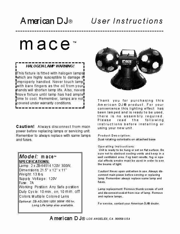 American DJ Work Light Mace-page_pdf